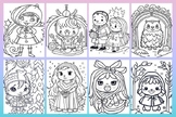 Christmas coloring pages V4