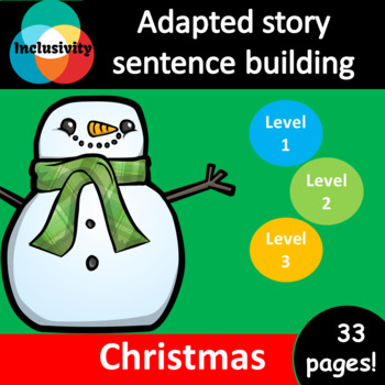 Preview of Christmas counting & colors/colours ADAPTED BOOK level 1, level 2 and level 3
