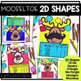 Christmas craft bulletin board Mooseltoe activities Math Shapes