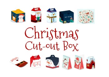 Preview of Christmas cut out boxes
