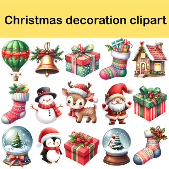 Preview of Christmas decoration clipart