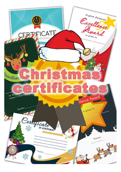 Preview of Christmas end of term Certificates