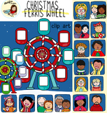 Christmas ferris wheel - counting clip art