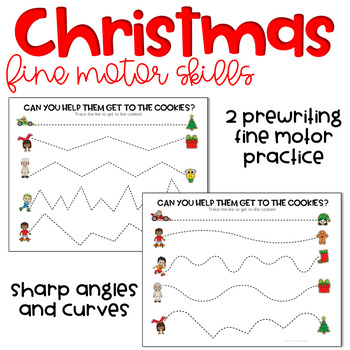 Christmas fine motor skills by The Curious Hippo | TPT