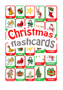 Preview of Christmas flashcards