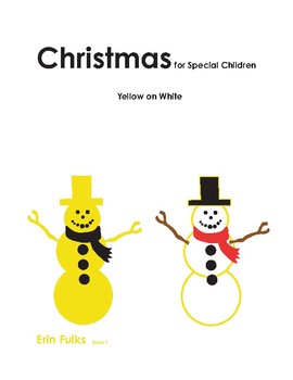 Preview of Christmas for Special Children: Yellow on White