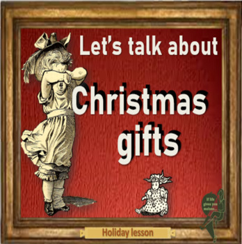 Preview of Christmas gifts -  ESL adult holiday conversation English lesson in PPT