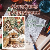 Christmas gingerbread Color By Number, Paint By Number