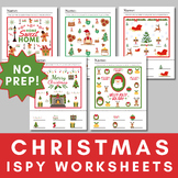 Christmas iSpy Printable Worksheets