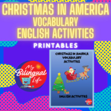 Christmas in America Themed - English Vocabulary Activity 