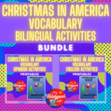 Christmas in America Themed - English and Spanish Vocabula