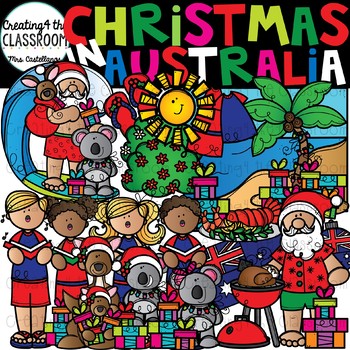 Preview of Christmas in Australia Clipart {Christmas Around the World Clipart}