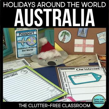 Preview of Christmas in Australia | Holidays Around the World Informative Passage and More