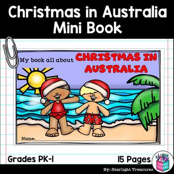 Preview of Christmas in Australia Mini Book for Early Readers - Christmas Activities