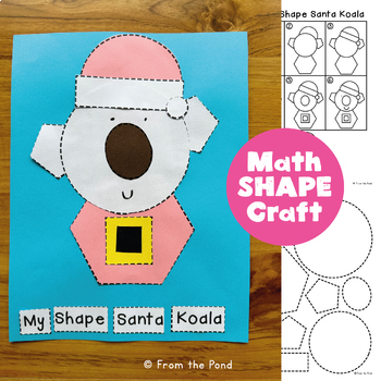 Preview of Christmas in Australia Santa Koala Craft