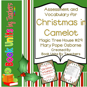 Preview of Christmas in Camelot The Magic Tree House #29 Assessment and Vocabulary Packet