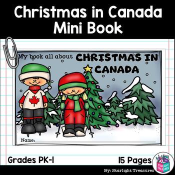 Preview of Christmas in Canada Mini Book for Early Readers - Christmas Activities