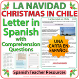 Christmas in Chile - Letter in Spanish with Worksheets