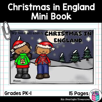 Preview of Christmas in England Mini Book for Early Readers - Christmas Activities