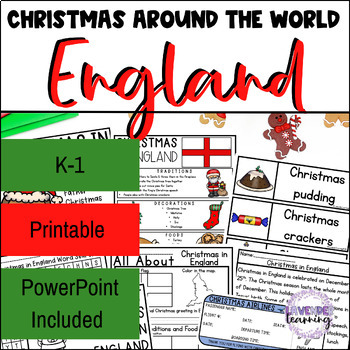 Preview of Christmas in England PowerPoint, Worksheets - Christmas Around the World England