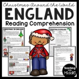 Christmas in England Reading Comprehension Worksheet Chris