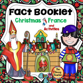 Preview of Christmas in France Fact Booklet and Activities | Comprehension | Craft