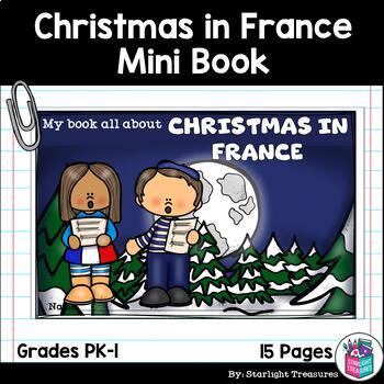 Preview of Christmas in France Mini Book for Early Readers - Christmas Activities