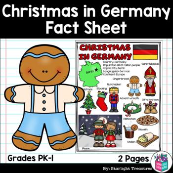 Preview of Christmas in Germany Fact Sheet for Early Readers