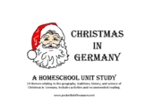 Christmas in Germany Homeschool Unit Study, holiday tradit