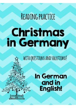 Preview of Christmas in Germany: Reading comprehension in German and English!