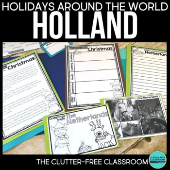 Preview of Christmas in Holland | Holidays Around the World Digital & Printable Activities