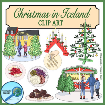 Preview of Christmas in Iceland Clip Art