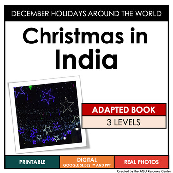 Christmas in India Adapted Book  Holidays Around the World  Special Education