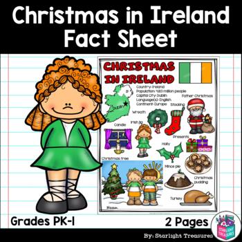 Preview of Christmas in Ireland Fact Sheet for Early Readers