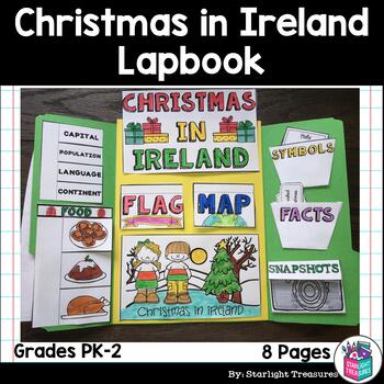 Preview of Christmas in Ireland Lapbook for Early Learners - Christmas Around the World