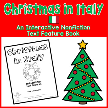 Preview of Christmas in Italy Interactive Nonfiction Text Features Book