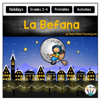 Preview of Christmas in Italy La Befana Activity Pack Reading Passages Flip Book
