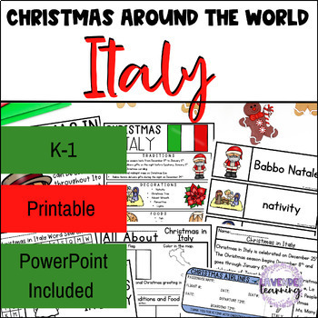 Preview of Christmas in Italy PowerPoint & Worksheets - Christmas Around the World Italy