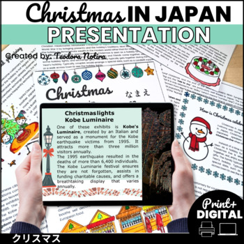 Preview of Christmas in Japan presentation l digital&printables