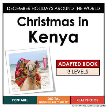 Preview of Christmas in Kenya Adapted Book | Winter Holidays Around the World | SPED