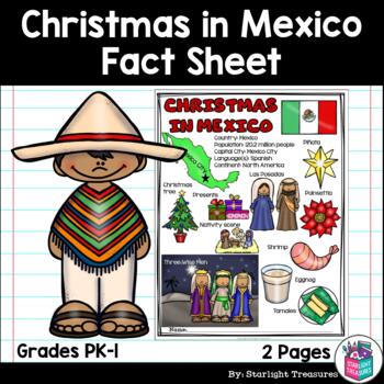 Preview of Christmas in Mexico Fact Sheet for Early Readers