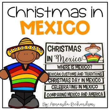 Preview of Christmas in Mexico Flip Up Book, Reading, Christmas Around the World