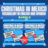 Christmas in Mexico Vocabulary in English and Spanish Bundle