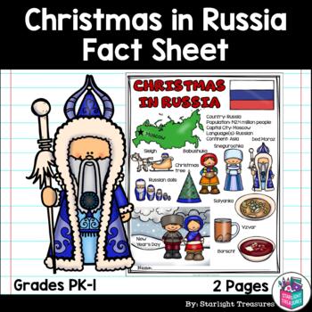 Preview of Christmas in Russia Fact Sheet for Early Readers