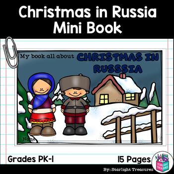 Preview of Christmas in Russia Mini Book for Early Readers - Christmas Activities