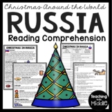 Christmas in Russia Reading Comprehension Worksheet Christ