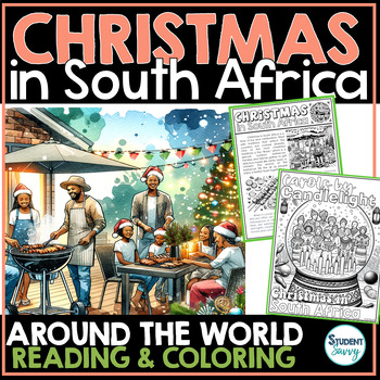 Preview of Christmas in South Africa Coloring Sheets Traditions Around the World Pages
