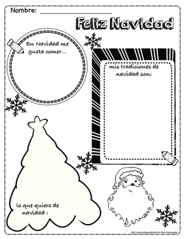 Christmas in Spanish free / Navidad free by Learning with MariaP
