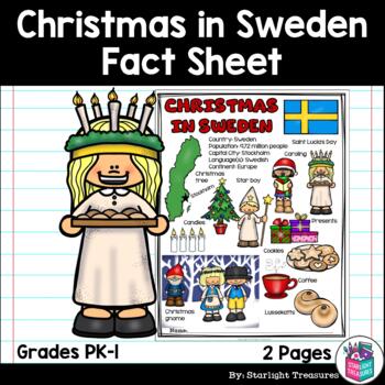 Preview of Christmas in Sweden Fact Sheet for Early Readers
