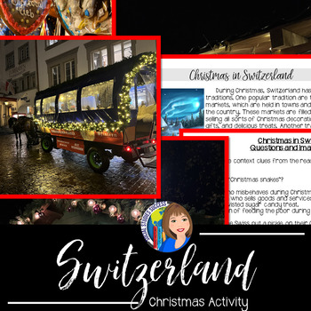 Preview of Christmas in Switzerland Christmas Around the World Activity with Google Slides™